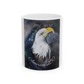 America 250 Eagle Ceramic Mug — Patriotic Bald Eagle Coffee Cup (11oz/15oz)
