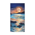 Moonlit Seascape Canvas Print — Stretched Matte Wall Art
