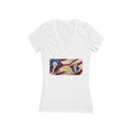 Women's Jersey Short Sleeve Deep V-Neck Tee