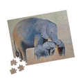 Elephant Family Jigsaw Puzzle — Serene Wildlife Art Puzzle (110–1014 pcs)
